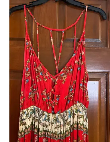 Patrons of Peace floral color block Maxi dress Small