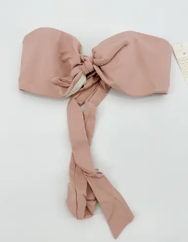 Eberjay Eberjey So Solid Lolita Ropu Pink Bandeau Bikini Top Women's Size Small S NWT