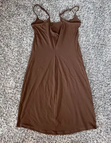 SKIMS Brown Slip Minidress