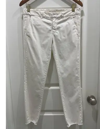 Nili Lotan East Hampton White Slim Leg Pant Sz 0