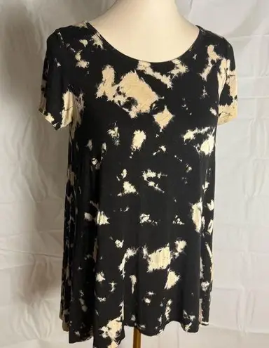 American Age Black and Cream Graphic Relaxed Tee