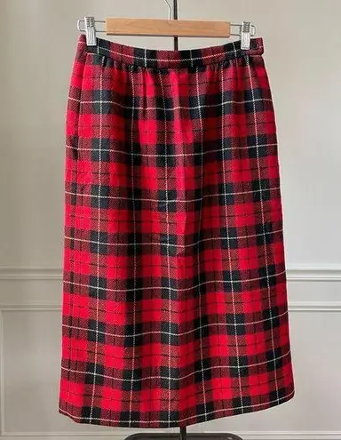 Pendleton Vintage Wool Wallace Tartan Plaid Pencil Skirt M