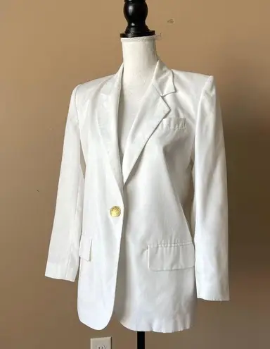 Oleg Cassini | White Blazer Jacket Sz 4P