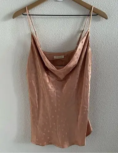 Love Stitch Polka Dot Slip Tank Boho Romantic Small