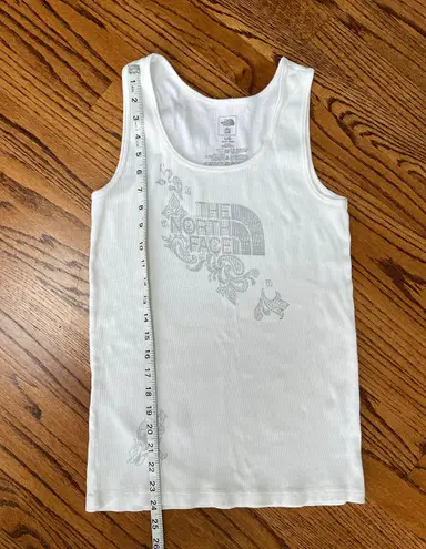 The North Face  White Ribbed Tank Top