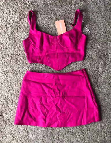 ThatsSoFetch Hot Pink Skirt Set