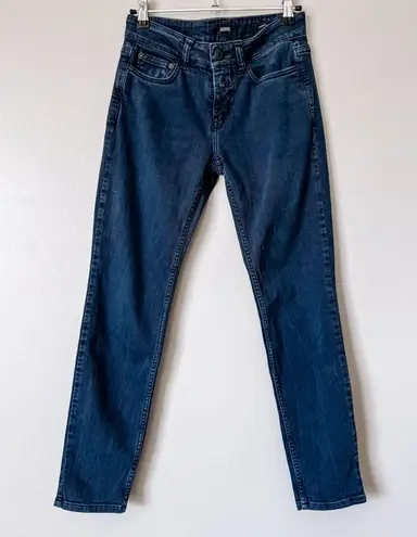 Closed Teal Slim Leg Baker Jean Size 24 Blue