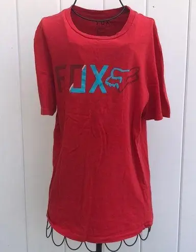 Fox Racing  shirt Womens shirt premium fabric size small red and blue sli…