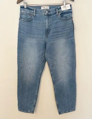 Abercrombie & Fitch  The Mom Jeans Size 29/8 NEW High Rise Medium Blue Ankle Fit