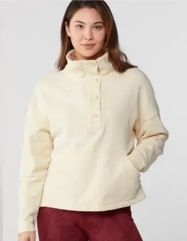Rei Co-op Wallace Lake Fleece Pullover, cream / tan | Size Small