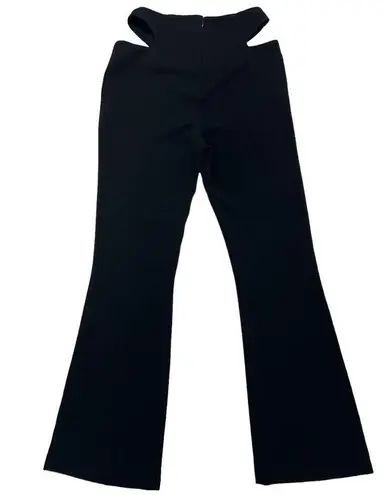 H:ours HOURS From REVOLVE Chardonnay High Waisted Cutout Black Flare Pants Sexy Size S