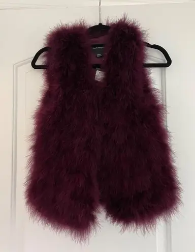 NEW CLUB MONACO VIOLET FEATHER VEST XS!
