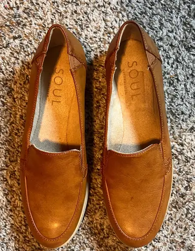 Soul Naturalizer Slip On Loafers Women's Brown Comfort Casual Shoes 8.5