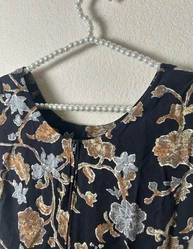 All that jazz Vintage 90's Dress Maxi Floral Short Sleeve A Chorus Line Dress