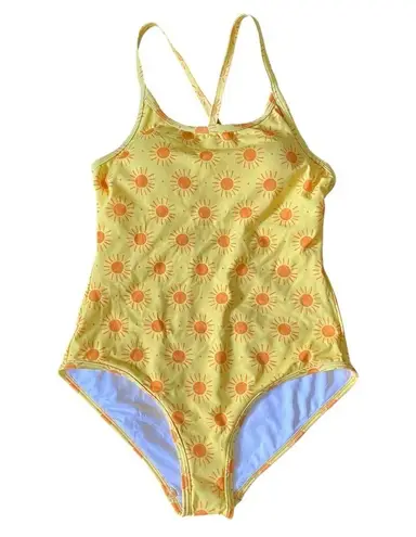 Hanna Andersson women’s one piece swimsuit in sunny yellow “Sunshine Day” print