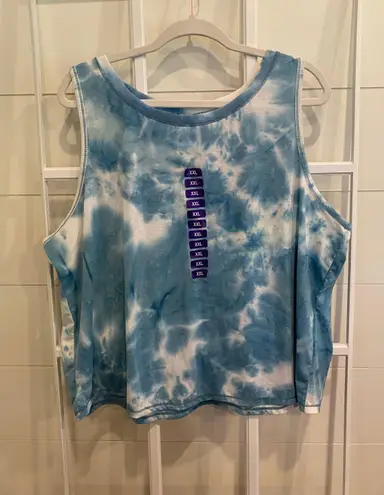 Tie Dye Athletic Tank Top Blue Size XXL