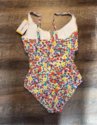 Anne cole One Piece Swimsuit Floral Multi Ditsy Size Medium New with Tags