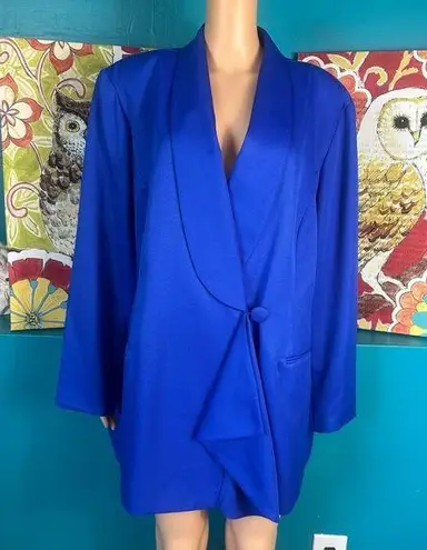 Vintage Blue Chad Stevens  Plus Size Blazer