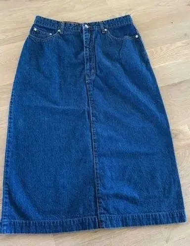 Ralph Lauren  Vintage Denim Midi Pencil Skirt size 14