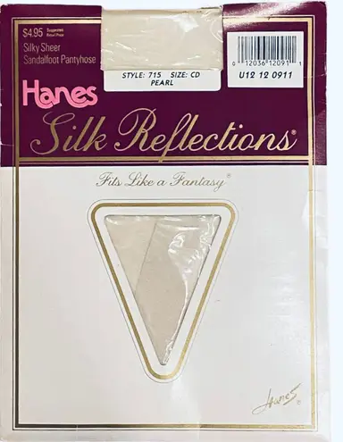 Hanes NWT Vintage  Silk Reflections Pearl Sheer Pantyhose CD