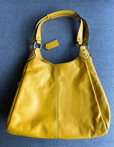 Coach  Campbell Leather Satchel sunflower 