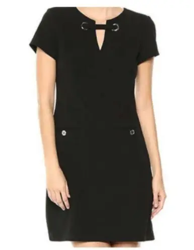 Tommy Hilfiger  Black Short Sleeve Midi Dress