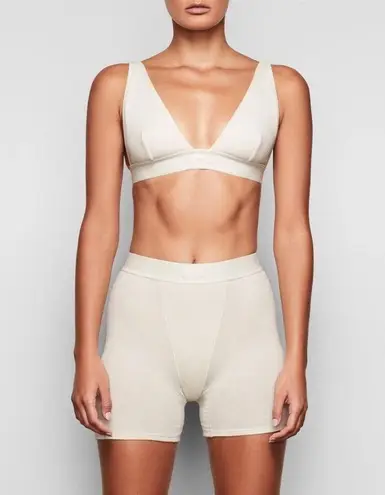 SKIMS cotton rib boxers light pink size S