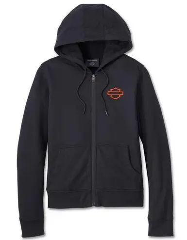 Harley Davidson 3 in 1 leather motorcycle jacket large NWT women's Black