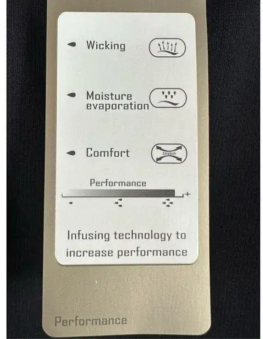 Tail Tech Waffle Tank Top Black Teal & White Edges Performance Fabric M NWT Size M