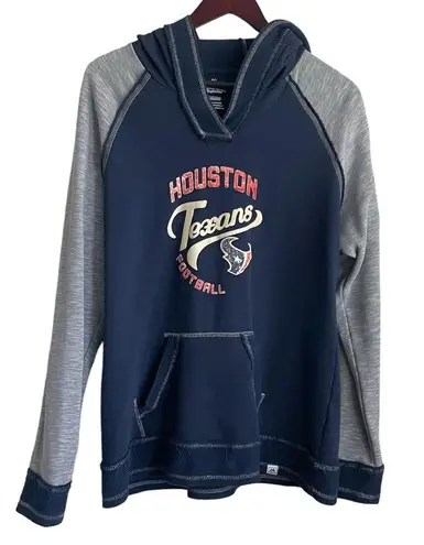 Houston Texans Women Hooded Sweatshirt 2X Blue Gray Raised Logo Sports Fans