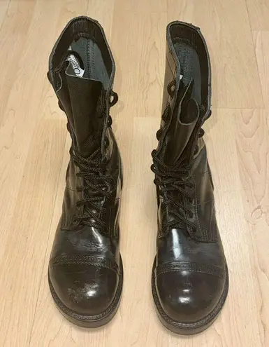 Vintage Corcoran Marauder Jump Boots 10.5 E Black Leather USA Military