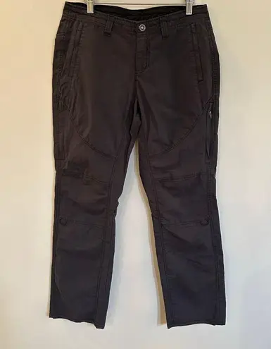 Kuhl Legendary Pants sz 10 Short Dark Grey Utility Pants Hiking Roll up Pants