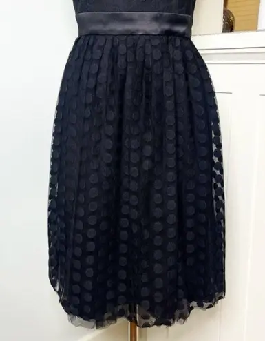 White House | Black Market  Polka Dot Tulle Strapless Fit & Flare Dress 8 Nwt