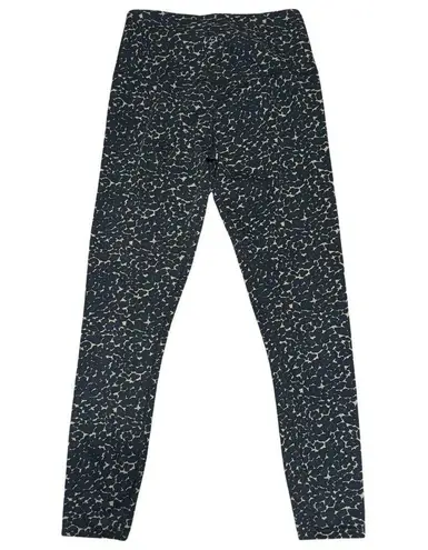 Varley Let's Move Mid Rise Leggings Leopard Animal Print 7/8 Gray Tan Small