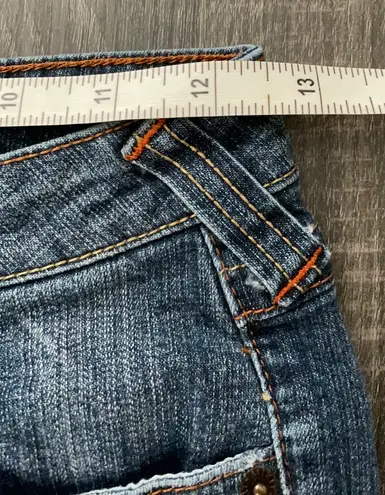 Mixit Jeans size 2 boot cut angled hem