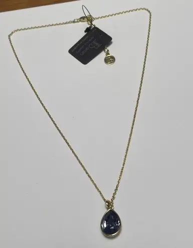 Elements Borun NWT Necklace Gold Tone / Purple Swarovski Adjustable Length