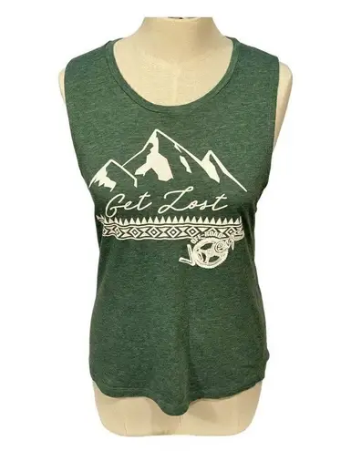 Off Road Vixens Green Get Lost Tank Top Green Size undefined