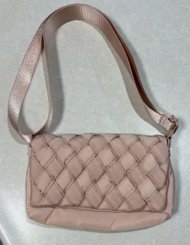 Live in Style Chic Quilted Crossbody Bag in Blush Aldi Pink