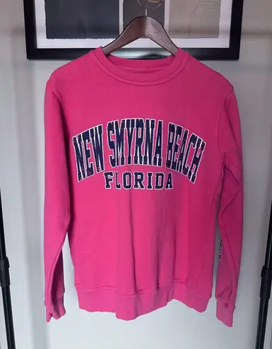 Pacific&Co Cozy Oversized Crewneck New Smyrna Beach Preppy Sweatshirt Size Medium