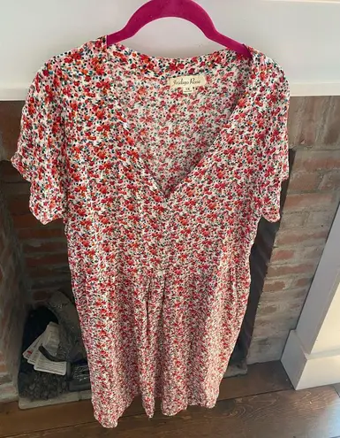 indigo. Rose Womens Plus Size Rose Floral Dress size 1X Curvy Colorful