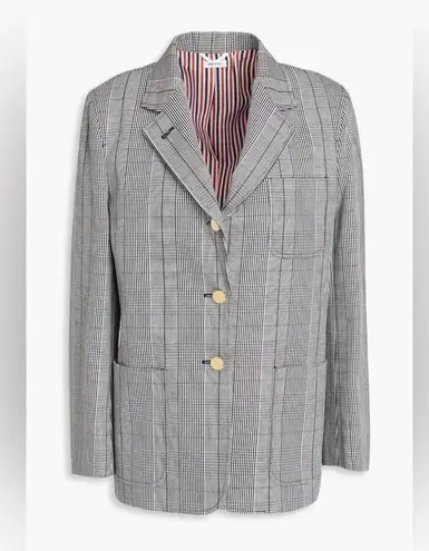 THOM BROWNE Prince of wales checked cotton
