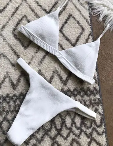 White Bikini Set Size M