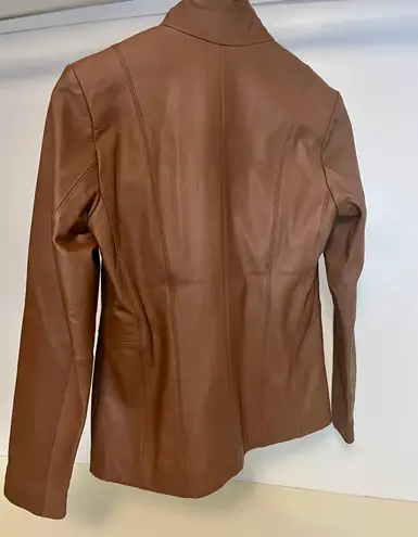 Cole Haan NWT-  Wing Collar Leather Jacket XS