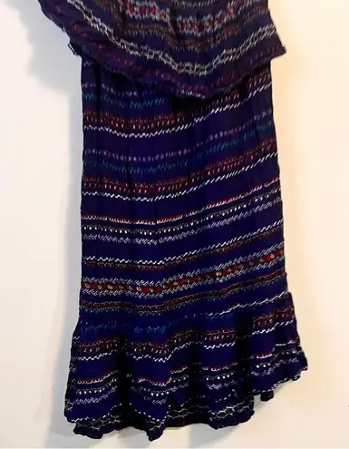 Xhilaration  Women's Off Shoulder Boho Print Dress Sz M