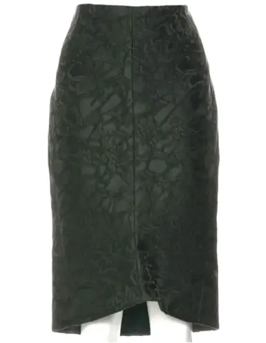 Balenciaga Evergeen Jacquard Silk-Blend Skirt, M/FR38