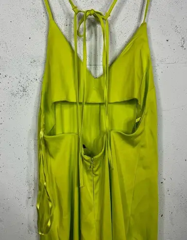 ASOS  2 Tall Minimal Jumpsuit Neon Green Strappy One Piece