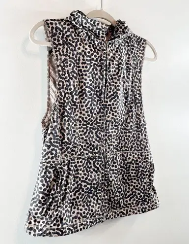 Lululemon  Pack It Running Lightweight Vest Spotted Leopard Gold Black 6