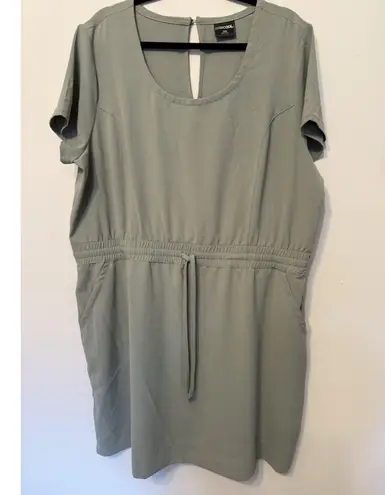 32 Degrees Heat 32 Degrees Cool Dress 2X Shadow Green Soft Twill Drawstring NWT
