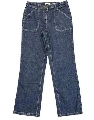 Christopher & Banks CBK Sport Womens Denim Blue Jeans Pants Stretch Straight Leg Medium Wash Size 8