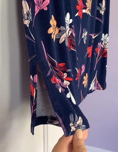 St. John ’s Day Rayon Blended Floral Blue Skirt Size M